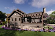 Craftsman Style House Plan - 5 Beds 5 Baths 4633 Sq/Ft Plan #1069-39 Exterior 