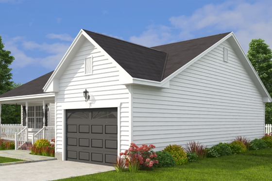 Exterior - Other Elevation for Ranch House Plan #1082-1 - 3 bed, 2 bath