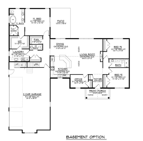 Ranch Floor Plan - Main Floor Plan #1064-201