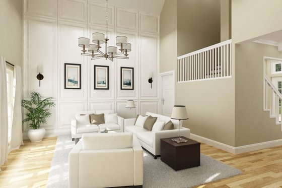 Interior - Family Room for Cottage House Plan #45-595 - 3 bed, 3 bath