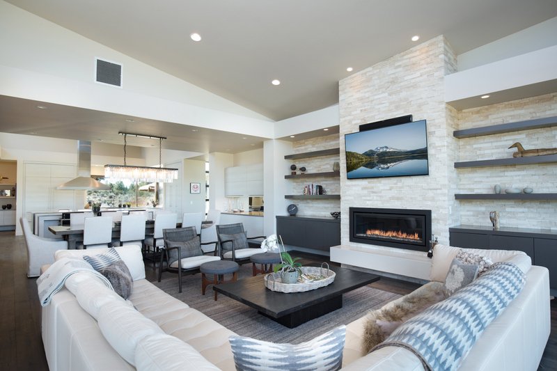 House Blueprint - Interior - Family Room 1 for Contemporary House Plan #892-42 - 4 bed, 5.5 bath