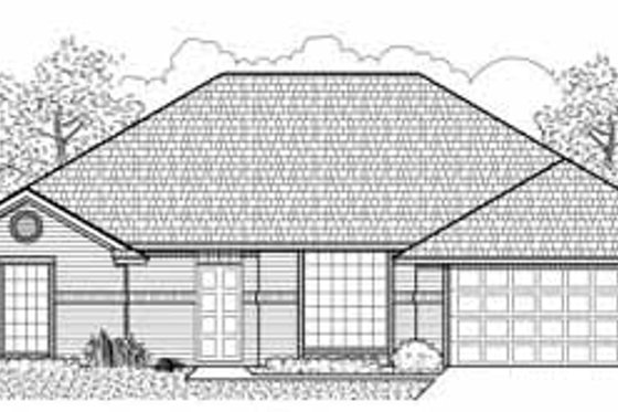 Exterior - Front Elevation for Traditional House Plan #65-107 - 4 bed, 2 bath