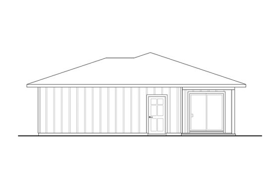 Exterior - Other Elevation 1 for Traditional House Plan #124-1343 - 2 bed, 2 bath