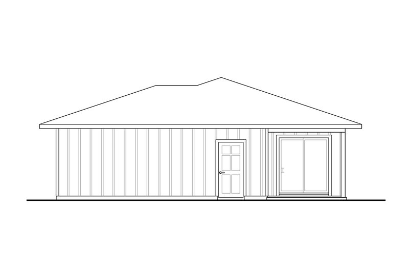 House Plan Design - Exterior - Other Elevation 1 for Traditional House Plan #124-1343 - 2 bed, 2 bath