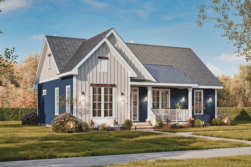 Dream House Plan - Exterior - Front Elevation 7 for Traditional House Plan #54-629 - 3 bed, 2 bath