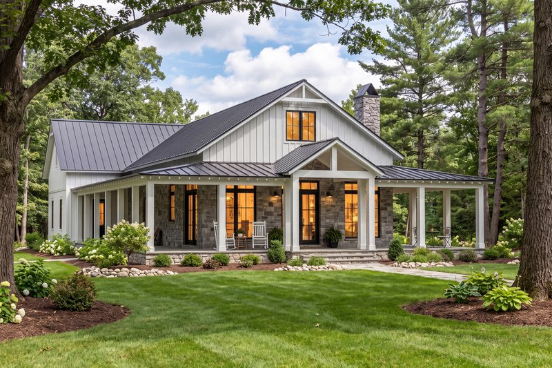 Dream House Plan - Exterior - Front Elevation 2 for Barndominium House Plan #430-450 - 3 bed, 2 bath