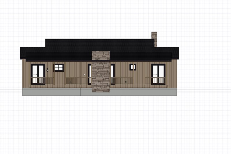 House Blueprint - Photo 24 for Farmhouse House Plan #1109-14 - 2 bed, 3 bath