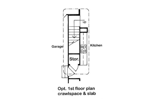 House Plan Design - Floor Plan - Other Floor for Ranch House Plan #1124-2 - 3 bed, 2 bath