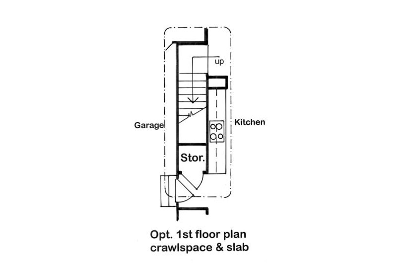 House Blueprint - Floor Plan - Other Floor for Ranch House Plan #1124-2 - 3 bed, 2 bath