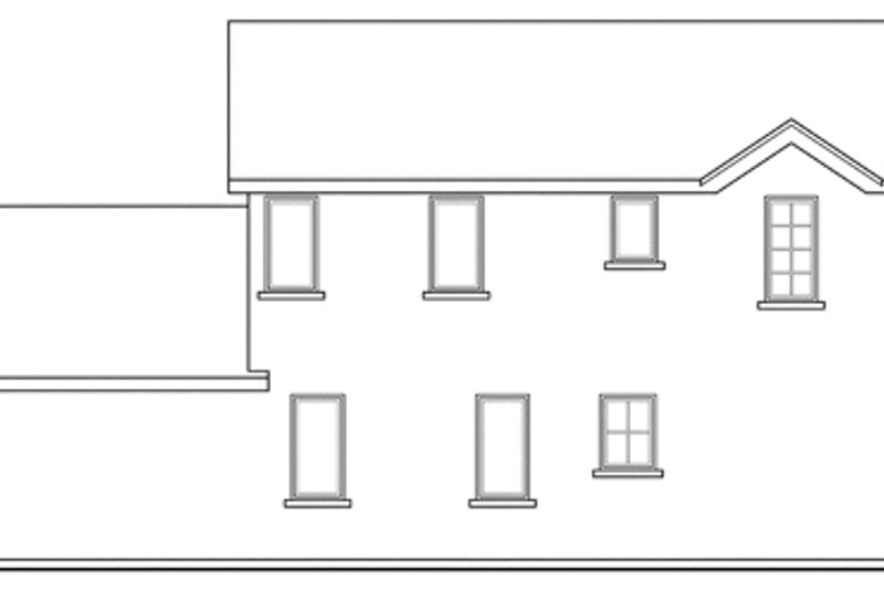 Architectural House Design - Exterior - Other Elevation for Traditional House Plan #124-877 - 3 bed, 2.5 bath