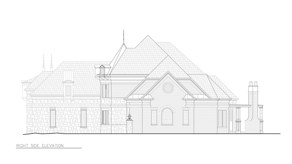 Exterior - Other Elevation 2 for European House Plan #119-359 - 4 bed, 4.5 bath