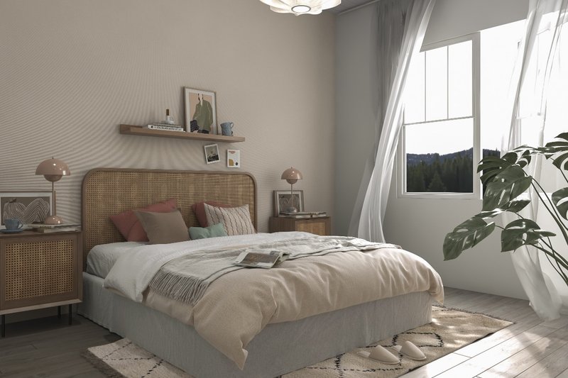 House Design - Interior - Bedroom for Farmhouse House Plan #54-471 - 3 bed, 2.5 bath