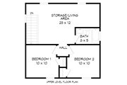 Traditional Style House Plan - 2 Beds 1 Baths 1152 Sq/Ft Plan #932-335 