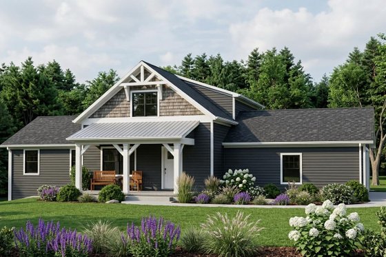 Hillside Plan with Garage