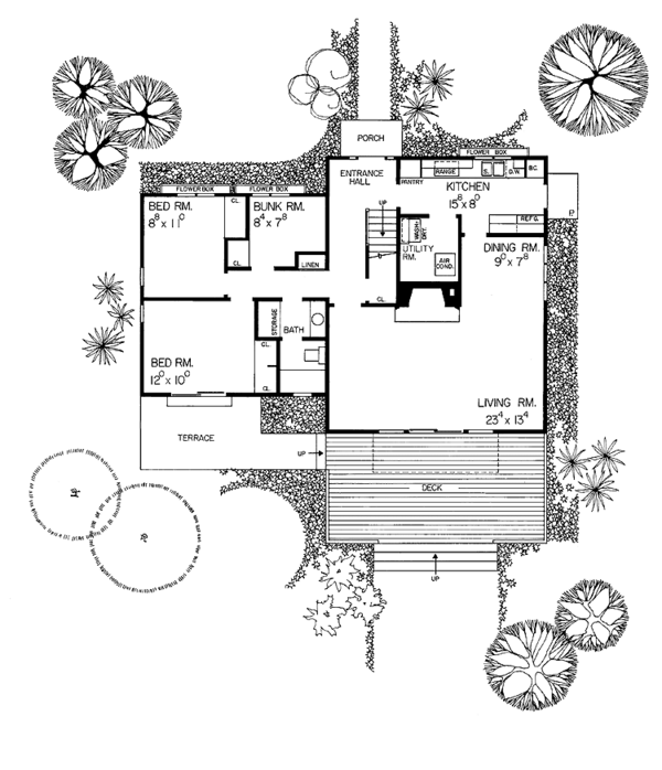 House Design - Colonial Floor Plan - Main Floor Plan #72-633