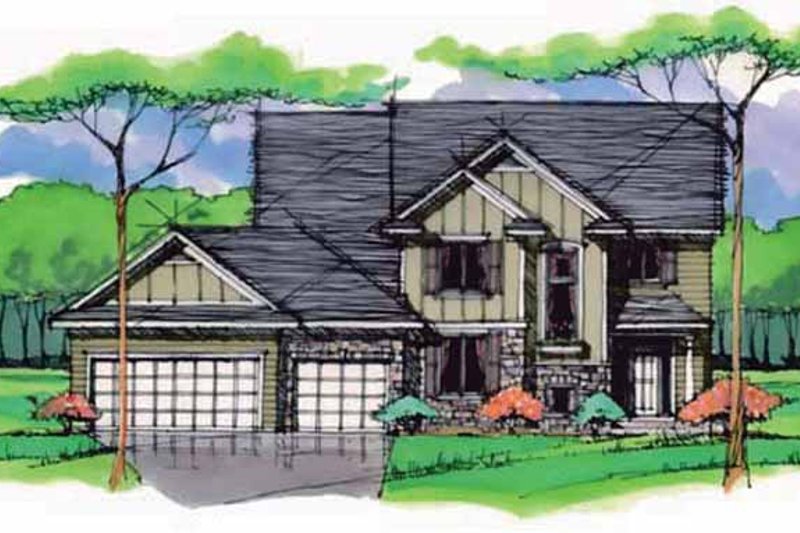 Dream House Plan - Colonial Exterior - Front Elevation Plan #51-1000