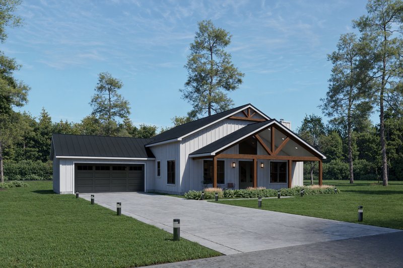 House Design - Exterior - Front Elevation 3 for Farmhouse House Plan #932-1195 - 3 bed, 3.5 bath