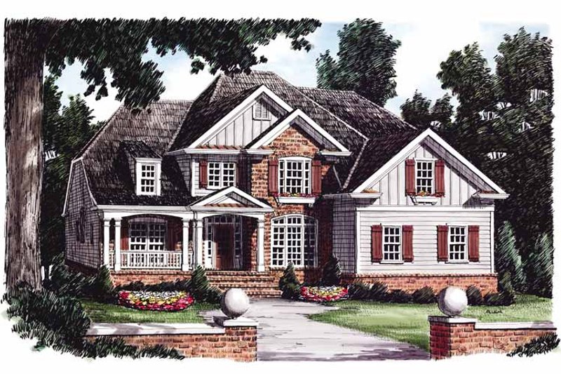 Architectural House Design - Traditional Exterior - Front Elevation Plan #927-761