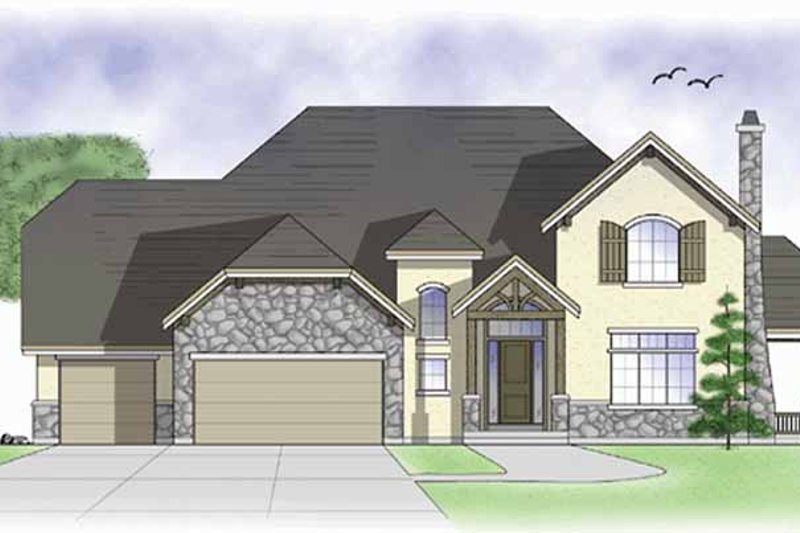 Home Plan - Country Exterior - Front Elevation Plan #945-41