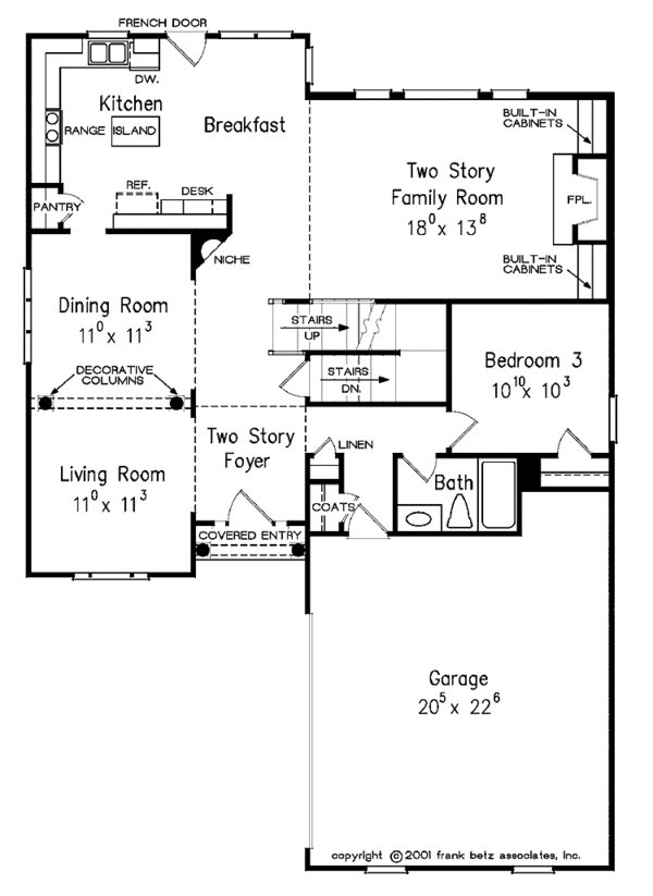 Architectural House Design - Country Floor Plan - Main Floor Plan #927-648