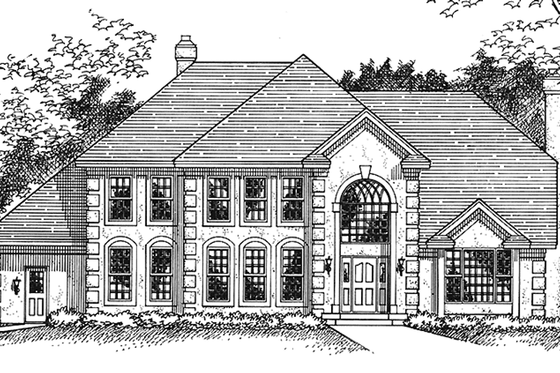 Home Plan - Exterior - Front Elevation 3 for Traditional House Plan #51-932 - 4 bed, 2.5 bath