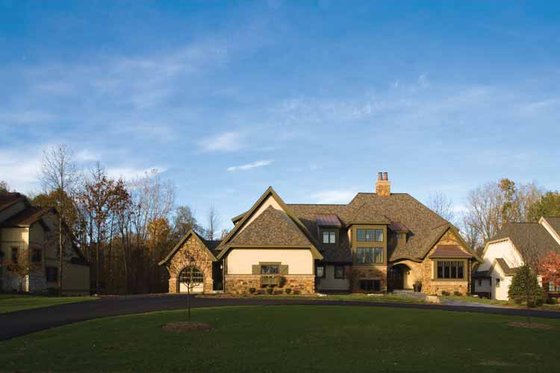 Exterior - Front Elevation 6 for European House Plan #928-180 - 3 bed, 3.5 bath