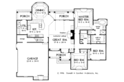Traditional Style House Plan - 3 Beds 2 Baths 1682 Sq/Ft Plan #929-272 