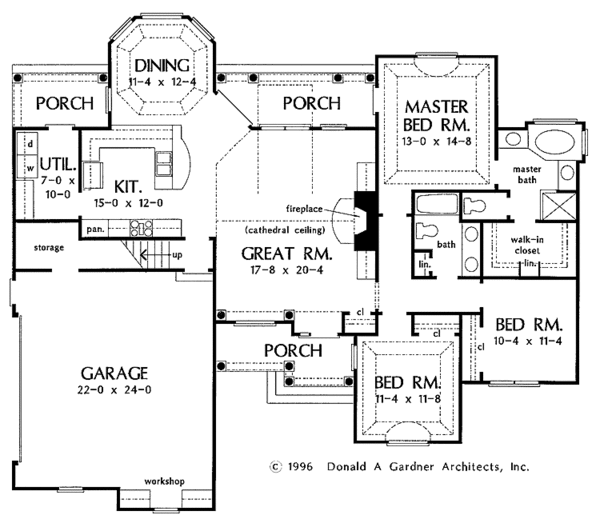Architectural House Design - Traditional Floor Plan - Main Floor Plan #929-272