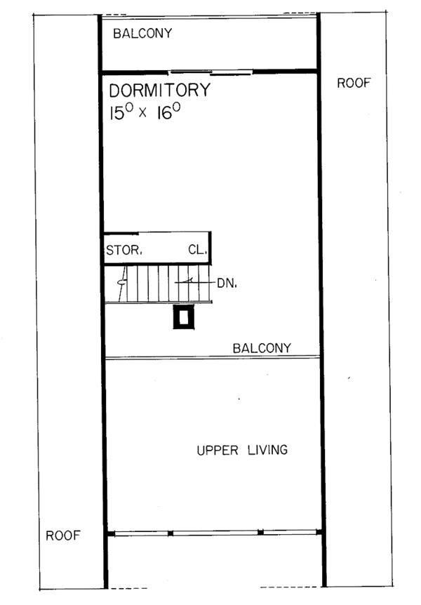 Architectural House Design - Floor Plan - Upper Floor Plan #72-523