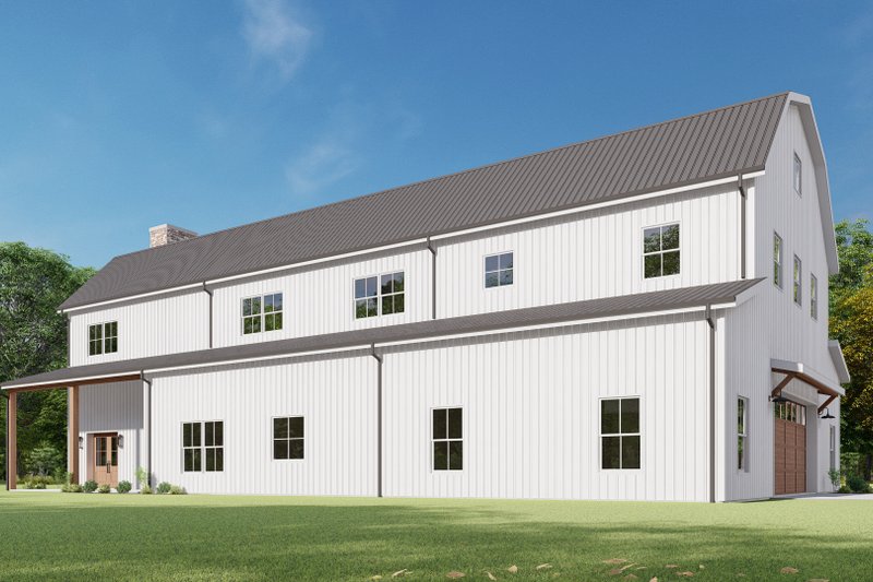 Dream House Plan - Exterior - Other Elevation 6 for Barndominium House Plan #1092-50 - 6 bed, 4 bath