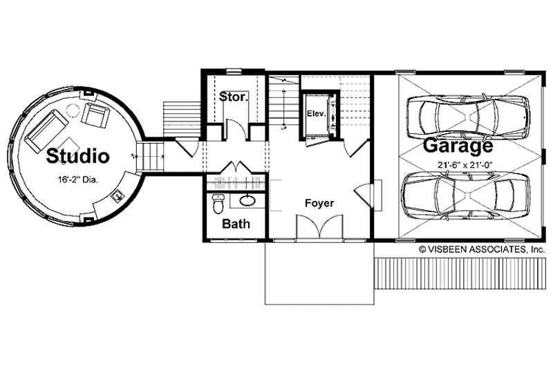 House Design - Floor Plan - Lower Floor for Contemporary House Plan #928-31 - 3 bed, 3.5 bath