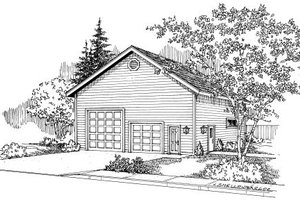 Traditional Exterior - Front Elevation Plan #124-662