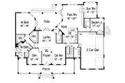 Southern Style House Plan - 4 Beds 5 Baths 3855 Sq/Ft Plan #417-409 