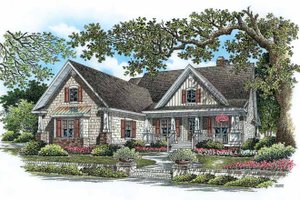 Country Exterior - Front Elevation Plan #929-776