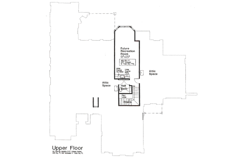 Home Plan - Floor Plan - Other Floor for Tudor House Plan #310-967 - 4 bed, 3 bath