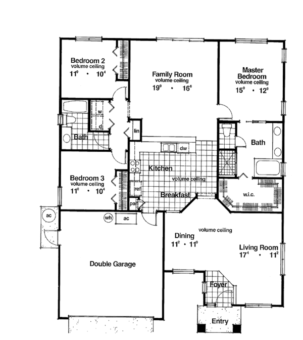 Dream House Plan - Contemporary Floor Plan - Main Floor Plan #417-481