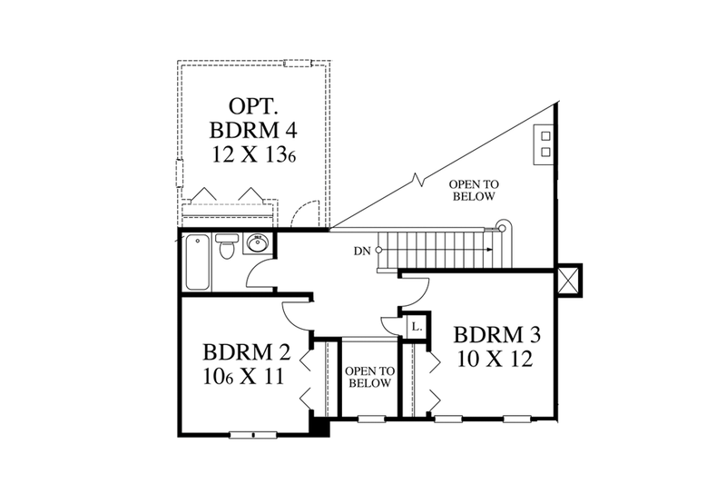 Dream House Plan - Floor Plan - Upper Floor for Traditional House Plan #1053-39 - 3 bed, 2.5 bath