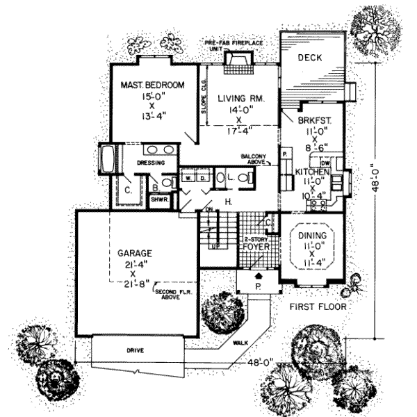 Traditional Floor Plan - Main Floor Plan #312-264