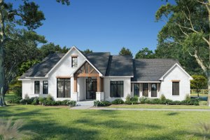 Exterior - Front Elevation 3 for Farmhouse House Plan #430-402 - 3 bed, 2.5 bath