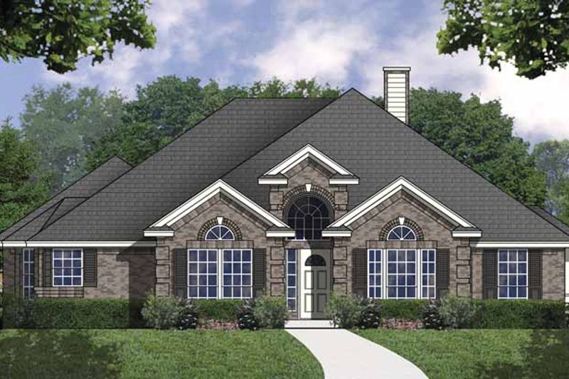 Dream House Plan - Traditional Exterior - Front Elevation Plan #40-473