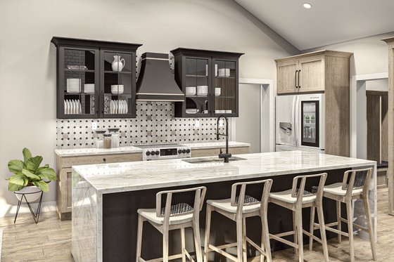 Interior - Kitchen for Modern House Plan #455-643 - 3 bed, 2 bath