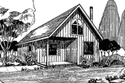 Country Style House Plan - 2 Beds 1 Baths 770 Sq/Ft Plan #60-660 