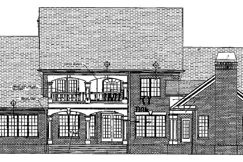 Home Plan - Exterior - Rear Elevation for Traditional House Plan #927-176 - 4 bed, 3.5 bath