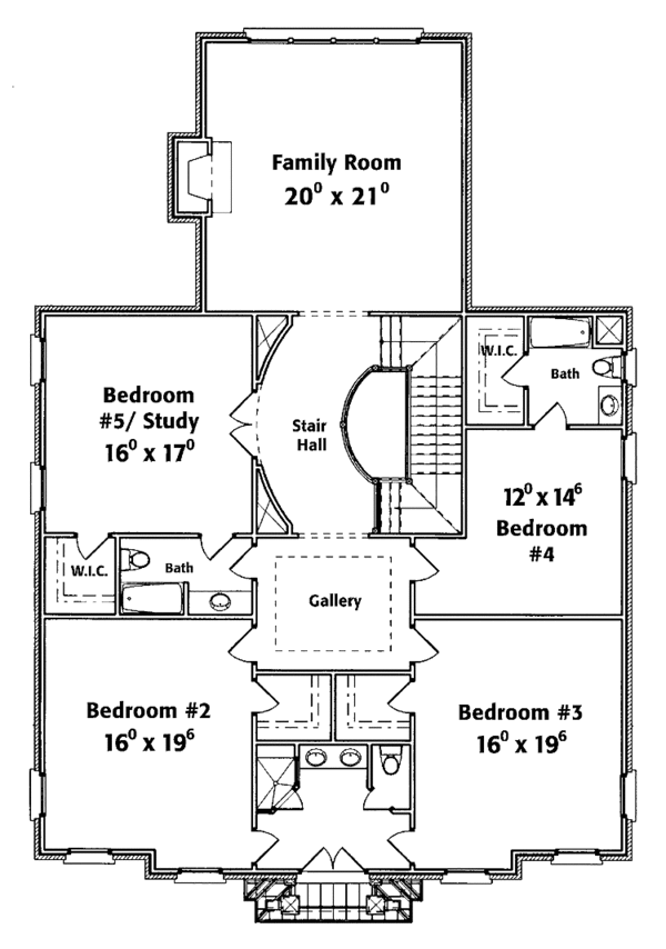 Dream House Plan - Country Floor Plan - Upper Floor Plan #429-329