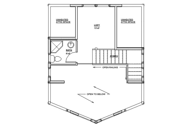 Dream House Plan - Floor Plan - Upper Floor for Traditional House Plan #895-115 - 1 bed, 2 bath