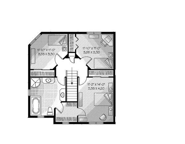 House Design - Country Floor Plan - Upper Floor Plan #23-2405