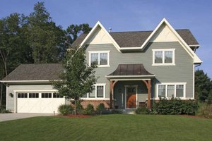Exterior - Front Elevation 4 for Country House Plan #928-161 - 3 bed, 2.5 bath