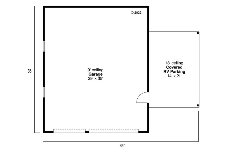 House Blueprint - Floor Plan - Main Floor for Traditional House Plan #124-1321, 0 bath