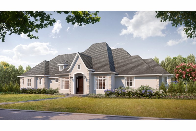 Architectural House Design - European Exterior - Front Elevation Plan #3-343