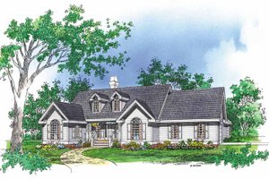 Country Exterior - Front Elevation Plan #929-600